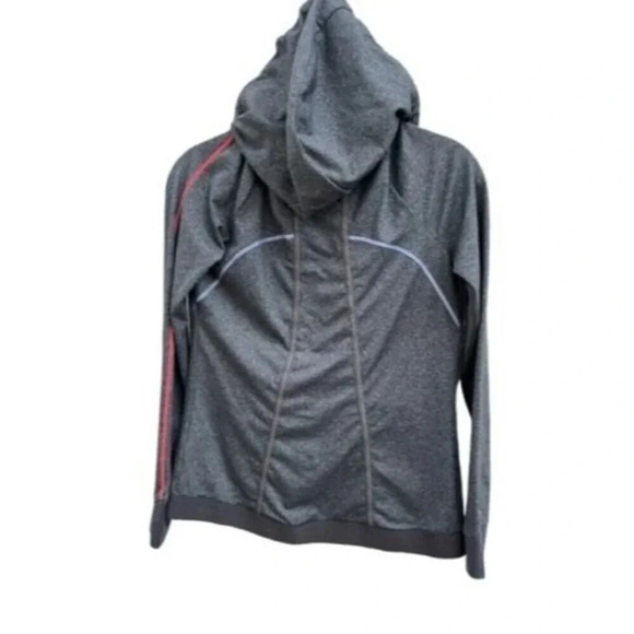 Le Coq Sportif Modulate Size Medium Gray Lightweight Full ZIp Fitted Hoodie - Picture 7 of 7